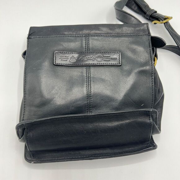 As Is Fossil 1954 Leather Crossbody Bag with Key Black New American Classic - Picture 2 of 13